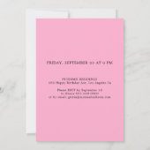 Verrassende roze foto op 50e verjaardag kaart (Achterkant)