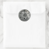 Verrassende tijd en ruimte ronde sticker (Tas)