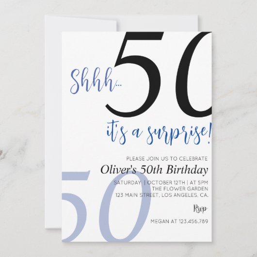 Verrassende uitnodiging op elke leeftijd (Voorkant)