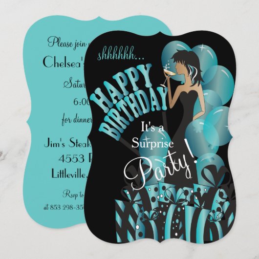 Verrassende uitnodiging op zaterdag, Classy Girl's (Voorkant / Achterkant)