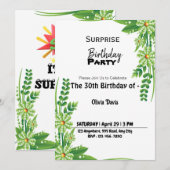 Verrassende uitnodiging van 30e verjaardag (Voorkant / Achterkant)