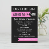 Verrassende uitnodiging van 50e verjaardag (Staand voorkant)