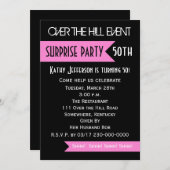 Verrassende uitnodiging van 50e verjaardag (Voorkant / Achterkant)
