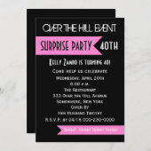 Verrassende uitnodiging van de 40e verjaardag (Voorkant / Achterkant)