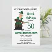 Verrassende uitnodiging van de 50e verjaardag - Ge (Staand voorkant)