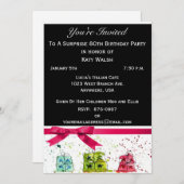 Verrassende uitnodiging van de 80e verjaardag van  (Voorkant / Achterkant)