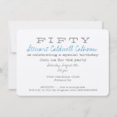 Verrassende uitnodiging van de Birthday Party - Sh (Achterkant)