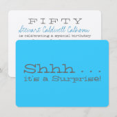 Verrassende uitnodiging van de Birthday Party - Sh (Voorkant / Achterkant)