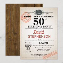 Verrassende uitnodiging van een vijftigste verjaar