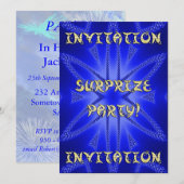 Verrassende uitnodiging voor verjaardagsfeestje (Voorkant / Achterkant)