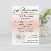 Verrassende uitnodigingen van de 50e Jubileum Part (Staand voorkant)