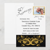 Verrassende uitnodigingen van de 50e Jubileum Part (Voorkant / Achterkant)