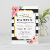 Verrassende verjaardag 40th, 50th, 60th Birthday P Kaart (Staand voorkant)