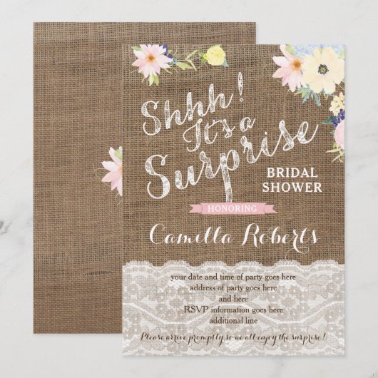 Verrassende Vrijgezellenfeest of partijuitnodiging Kaart (Voorkant / Achterkant)