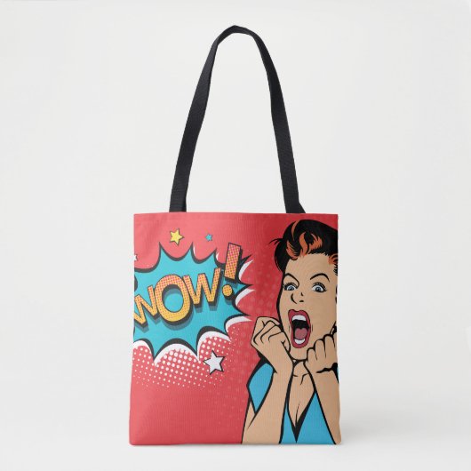 Verrassende vrouw tote bag (Voorkant)