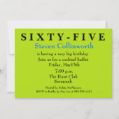 Verrassende ZESTIG-VIJFDE uitnodiging van de Dag (Voorkant)