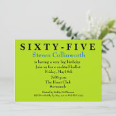 Verrassende ZESTIG-VIJFDE uitnodiging van de Dag (Staand voorkant)