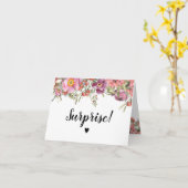 Verrassende zwangerschapsaankondiging Florale Wate Kaart (Gele Bloem)