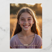 Verrassing 13e verjaardagsfeest Helder Geel Blingy Folie Uitnodiging (Achterkant)