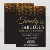 Verrassing 20e verjaardag Twintig en fantastisch g Kaart (Voorkant / Achterkant)