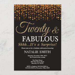 Verrassing 20e verjaardag Twintig en fantastisch g Kaart