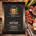Verrassing 21e verjaardag BBQ Beers Party Kaart<br><div class="desc">Maak je klaar voor de ultieme verrassing 21e verjaardag BBQ uitnodiging! Dit ontwerp heeft twee biersteins, een symbool van vriendschap en viering. Personaliseer de uitnodiging met uw eigen tekst, inclusief de naam van de verjaardagsere, datum, tijd en locatie. Uw gasten zullen genieten van deze unieke en gepersonaliseerde uitnodiging, het instellen...</div>