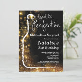 Verrassing 21e verjaardag wijn gerijpt tot perfect kaart (Staand voorkant)