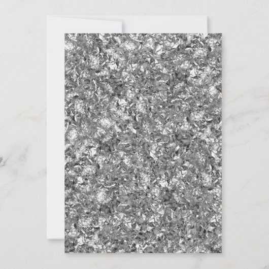 Verrassing 21ste Verjaardagsfeest - Zilver Zwart Kaart (Achterkant)