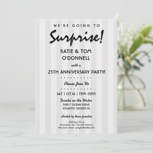 VERRASSING! 30e of een uitnodiging voor een Jubile (Staand voorkant)