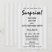 VERRASSING! 30e of een uitnodiging voor een verjaa (Voorkant / Achterkant)