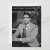 Verrassing 30e verjaardag Black Gold Balloons Part Kaart (Achterkant)