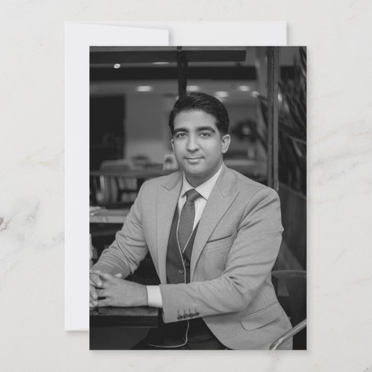 Verrassing 30e verjaardag Black Gold Balloons Part Kaart (Achterkant)