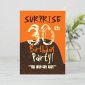 VERRASSING 30e verjaardag Grunge Paint Drip C732AB Kaart (Staand voorkant)