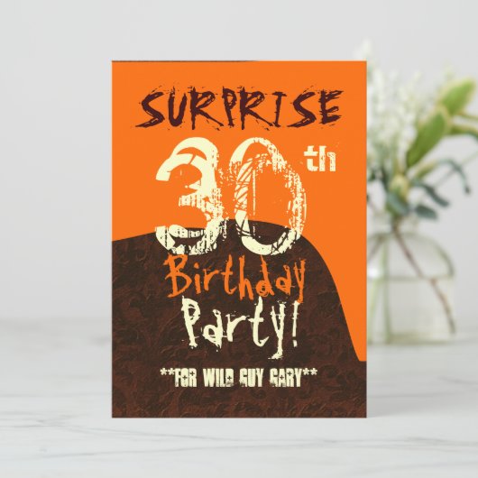 VERRASSING 30e verjaardag Grunge Paint Drip C732AB Kaart (Staand voorkant)