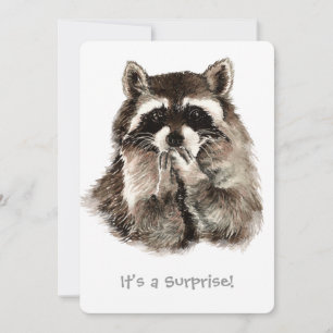 Verrassing 30e Verjaardag Party Fun Shhhh Raccoon Kaart