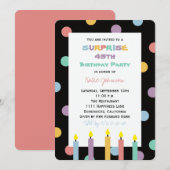 Verrassing 45e Verjaardagsfeest Veel kleuren Kaart (Voorkant / Achterkant)