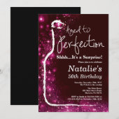 Verrassing 50e verjaardag wijn gerijpt tot in de p kaart (Voorkant / Achterkant)