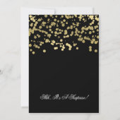 Verrassing 50ste Verjaardag Party Gold Foil Confet Kaart (Achterkant)