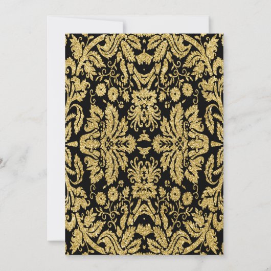 Verrassing 50ste verjaardagsfeestje - wit goud roo kaart (Achterkant)