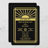 Verrassing 60e Verjaardag Feest Uitnodiging Art De (Voorkant / Achterkant)