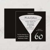Verrassing 60e Verjaardag Feestuitnodiging Kaart (Voorkant / Achterkant)