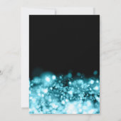 Verrassing 60e verjaardag Turquoise Midnight Glam Kaart (Achterkant)