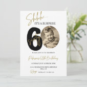 Verrassing 60e verjaardag Uitnodiging Foto Volwass (Staand voorkant)