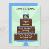 Verrassing 60e Verjaardagsfeestje Uitnodigingstaar Kaart (Voorkant / Achterkant)