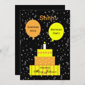 Verrassing 60e Verjaardagsfeestuitnodiging Kaart (Voorkant / Achterkant)