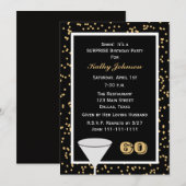 Verrassing 60e Verjaardagsfeestuitnodiging Kaart (Voorkant / Achterkant)