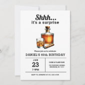 Verrassing 60e Whiskey Cigar Bourbon Verjaardagsfe Kaart (Voorkant)