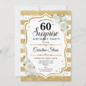 Verrassing 60ste verjaardag - Goud Wit Kaart (Voorkant)