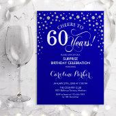 Verrassing 60ste Verjaardagsfeest - Royal Blue Sil Kaart