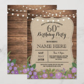 VERRASSING 60th & Om het even welke Leeftijd Verja Kaart (Voorkant / Achterkant)